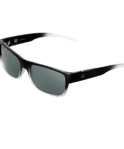 Ûs Sonnenbrille ARGOS gloss schwarz fade mit silber-grauen chrome Gläsern