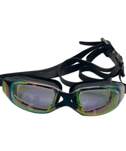 Lentes de natación negro espejo