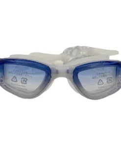 Lentes de natación color degradado azul y transparente