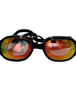 Lentes de natación negro y naranja tornasol Aviva