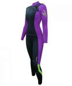 Traje de surf neopreno Seland mujer morado 5/4/3