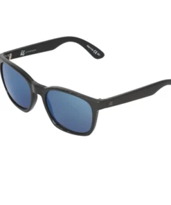 Ûs Sunglasses BARYS gloss black with grey/blue chrome lenses