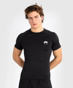 Rashguard Venum Contender de manga corta Negro/Blanco