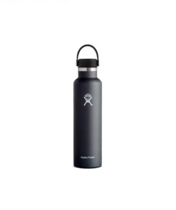 Botella Hydroflask 24 oz / 710mL Standard Mouth Flex Cap Black