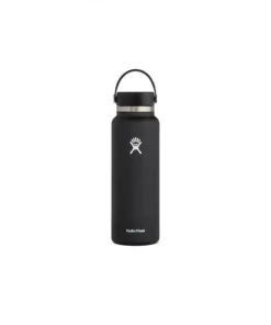 Botella Hydroflask 40oz/1182mL Wide Mouth w/Flex Cap 2.0 Black