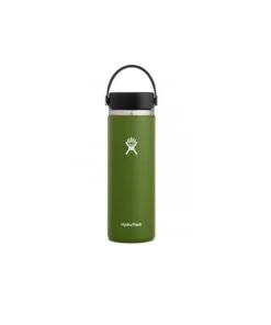 Botella Hydroflask 20oz/591mL Wide Mouth w/Flex Cap Lid 2.0 Olive