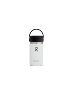 Botella Hydroflask 12oz/354mL Wide Mouth w/Flex Sip Lid White