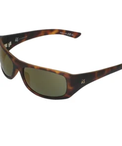 Ûs Sonnenbrille CARBO mat tort mit grau/goldenen chrome Gläsern