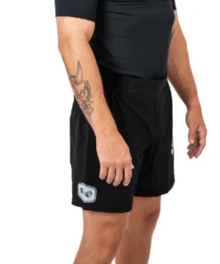 SHORT NO GI SANTA OLA RECTANGULO NEGRO UNISEX