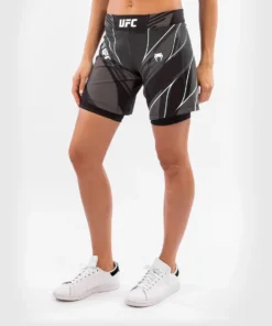 Short Mujer MMA VENUM UFC Authentic Fight Night corte largo NEGRO