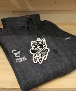 Camisa vaquera «Basque Surfing» con «As en la Manga»