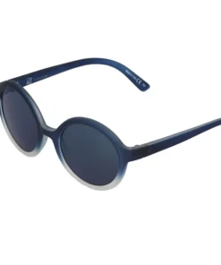 Ûs Lunettes de soleil IRIS mat bleue fade to christal avec verre gris/bleue chrome