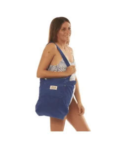 Bolso Sisstr Mara Corduroy Tote Blue