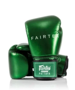 Guantes de boxeo de entrenamiento Fairtex Metallic 100% cuero