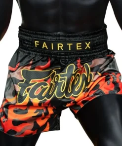 Short Boxeo Tailandés Fairtex Negro Flame 1921