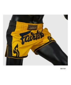 Short Boxeo Tailandés Fairtex Amarillo/Negro 1701