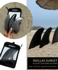 Juego de quillas de plástico con fibra de vidrio