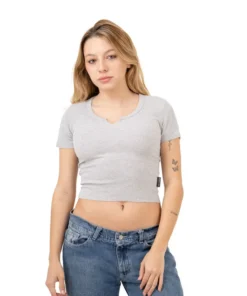 REMERA SANTA OLA MORLEY GRI MUJER