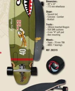 Tabla Surfskate Fliyng Wheels Squadron 40″