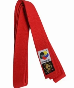 Cinturón de kárate Elite rojo WKF