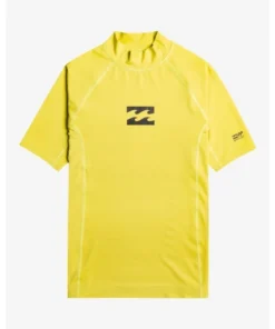 Billabong Waves All Day acid green licra de surf de niño