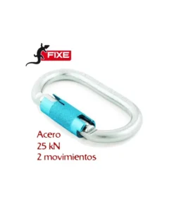 adur twist – mosquetón simétrico acero dos movimientos – fixe