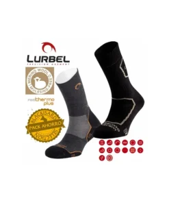 agres + malvina – pack 2 calcetines térmicos con lana merino – lurbel