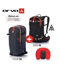 AIRBAG SWITCH MIX BUNDLE – RIDE18 BLACK+TOUR32 (Grey) – Kit modular de airbag – Arva