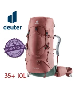 Air Contact Lite 35 + 10 SL (Caspia – Ivy) – Mochila de trekking mujer – Deuter