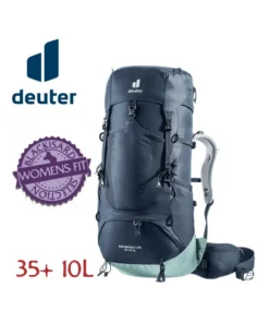 Air Contact Lite 35 + 10 SL (Ink – Jade) – Mochila de trekking mujer – Deuter