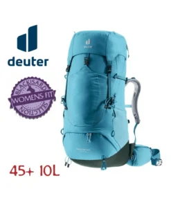 Air Contact Lite 45 + 10 SL (Lagoon – Ivy ) – Mochila de trekking para mujer – Deuter