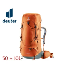 Air Contact Lite 50 + 10 (Chestnut – Teal) – Mochila de trekking – Deuter