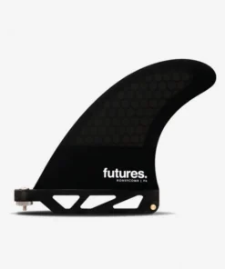 Quilla de longboard – F6 Honeycomb center fin smoke and black – US Base, FUTURES.