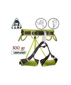 alpine flash – arnés alpinismo superligero y cómodo – camp