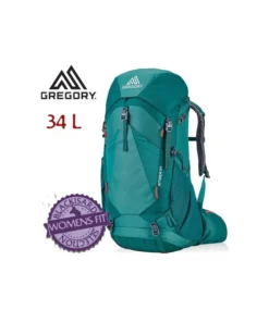 amber 34 – mochila resistente de trekking para mujer 34 l (dark teal) – gregory