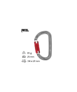 AmD Twist-lock – Mosqueton en D cierre dos movimientos – Petzl