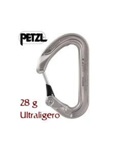 ange s gris – mosquetón compacto ultraligero con gatillo monofil keylock – petzl