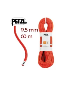aria 9,5mm 60m (naranja) – cuerda simple ligera – petzl