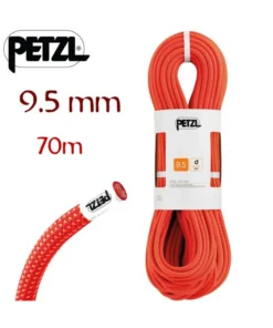 arial 9,5mm 70m (naranja) – cuerda simple ligera – petzl