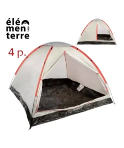 Aster 4 (gris) – Tienda de campaña para 4 personas – Elementerre