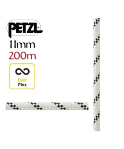 Axis 11mm (200m) Blanca – Cuerda semiestática para los trabajos en altura – Petzl