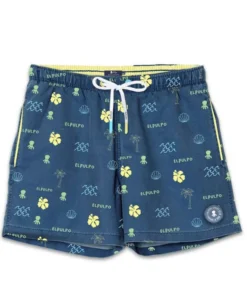 Bañador El Pulpo Estampado Palmeras Para Niños