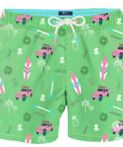 Bañador El Pulpo Estampado Surfboards Para Hombre