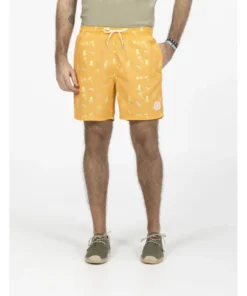 Bañador El Pulpo Estampado Tropical Para Hombre