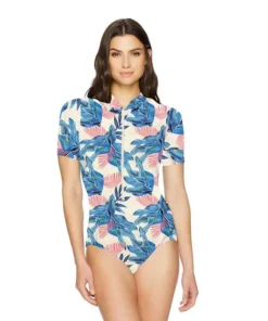 Traje de baño con Mangas Cortas