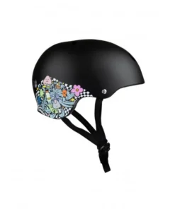 187 Killer Pads Lizzie black floral casco skateboard