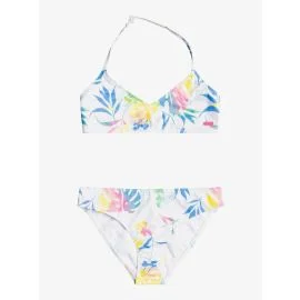 Bikini Triangular Roxy Good Romance Blanco Floral (8-16 años)