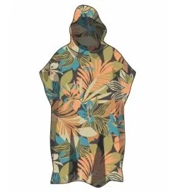 Poncho Surf Billabong Womens Hooded Towel Black Pebble