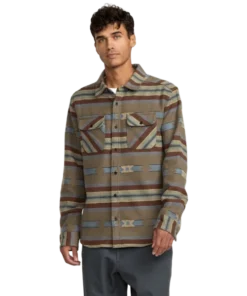 Rvca Dayshift Blanket mushroom camisa