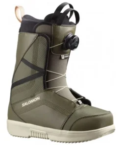 Salomon Scarlet Boa army green black botas de snowboard de mujer